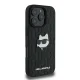 Apple iPhone 16 Pro 6.3\'\' Karl Lagerfeld Monogram Choupette Head Pin Cover Case, Black | Чехол Кейс...