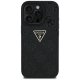 Guess Hot Stamp 4G Pattern Triangle Metal Logo iPhone 16 Pro Max maciņš - Melns | Case Black