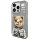 Nimmy Cool&Cute 2.0 Lāča vāciņš iPhone 15 Pro Max - Pelēks | Bear Phone Case Cover Gray