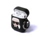 Karl Lagerfeld Silicone Ikonik maciņš Apple AirPods 1/2 Melns