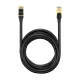 Baseus Speed Seven ātrgaitas tīkla kabelis RJ45 10Gbps 30m melns (WKJS011001) | High Network Cable Black
