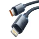 Кабель USB-C на Lightning Baseus Crystal Shine 20W 2м Черный