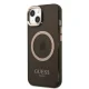 Guess Gold Outline Translucent MagSafe vāciņš iPhone 13 - Melns