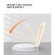 Naktslampiņa ar bezvadu lādētāju T-Phox SL-603 15W, balta