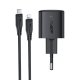 Acefast A118 C-L 30W GaN USB-C lādētājs ar Lightning kabeli, Melns