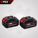 Аккумуляторный кусторез OPEX Tools OPX28028 21V 150W 53 см с 2 аккумуляторами...