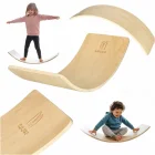 Koka Līdzsvara Dēlis Plāksne Vingrošana Fitness, līdz 200 kg | Wooden Balance Board Exercises Fitness