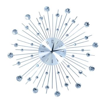 Декоративные настенные часы со стразами 50 см