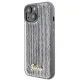 Guess iPhone 15 Case Sequin Script Metal, Silver