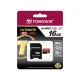 Карта памяти Transcend microSDHC 16GB Class 10 UHS-I U1 600x с SD-адаптером