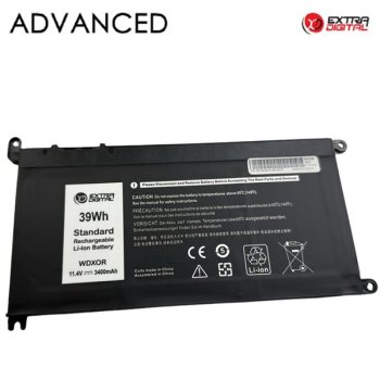 Extra Digital Advanced Notebook Battery DELL WDX0R, 3400mAh