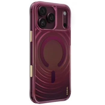 Чехол Uniq Coehl Vela Magnetic Charging для iPhone 18 Pro Max / 17 Pro Max, бордовый
