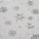 Ruhhy Christmas Tree Skirt Mat with Silver Stars, 90 cm, White/Silver