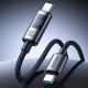Кабель USB-C - USB-C Joyroom S-A16 Pro 100W с дисплеем 1.2м, черный