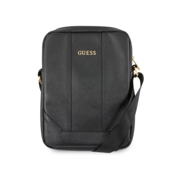 Guess Saffiano planšetdatora soma 10", melna