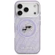 Чехол Karl Lagerfeld IML Glitter MagSafe для iPhone 17 Pro - Фиолетовый