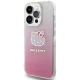 Hello Kitty iPhone 14 Pro Case IML Gradient Electrop Kitty Head, Pink
