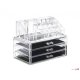 Cosmetic Makeup Organizer Container Jewelry Storage Box, 19 compartments