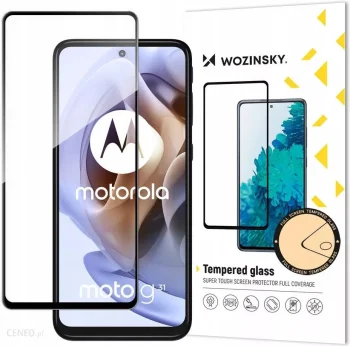 Wozinsky Full Glue aizsargstikls Moto G51 melns