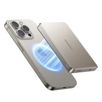 Joyroom JR-PBM08 Pro 10000mAh ultra-plāns ārējais akumulators, titāna