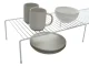 Adjustable Metal Kitchen Shelf Organizer, White