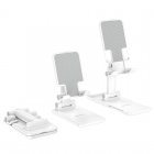 Borofone Galda Telefona Planšetes Planšetdatora Turētājs Statīvs, Balts | Desktop Telescopic Bracket Table Holder Stand for Smartphone Tablet