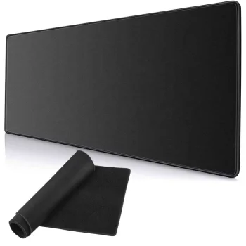 Игровой коврик для мыши и клавиатуры XL 80x30 см, черный