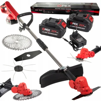 Akumulatora trimmeris OPEX TOOLS OPX28025, 21V, 1200W, 2x 3.0Ah