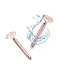 Kvarca Vibro Masažieris Masieris Sejai un Kaklam Energy Beauty Bar | Rose Quartz Face and Neck Vibrating Massager...