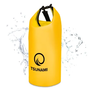 Водонепроницаемый гермомешок TSUNAMI Dry Bag 30 л, желтый