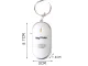 Pīkstiena Atslēgu Piekariņš Reaģē uz Svilpi ar LED Apgaismojumu, Balts | Chip Keychain Reacts to Whistle with LED...