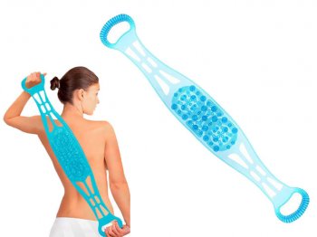 Divpusējs Silikona Sūklis Birste Masažieris Ķermenim | Bath Sponge Shower Body Massager Silicone Brush