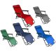 Adjustable Folding Beach and Garden Lounger Chair, Light Blue