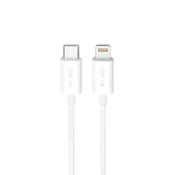 Puro USB-C uz Lightning kabelis 20W 2m TPE, balts