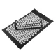 Akupresūras akupunktūras paklājs masāžas adatu paklājiņš + spilvens komplekts 65 x 40cm, melns | Kuznecova...