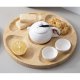 Ruhhy 00024290 Rotating Bamboo Snack Board