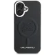 Karl Lagerfeld Initial & Metal Logo MagSafe vāciņš iPhone 16, melns