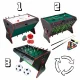 Игровой стол 3 в 1 Carruzzo XL футбол, бильярд и аэрохоккей