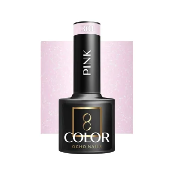 Ocho Nails Pink 301 hibrīda nagu laka, 5g