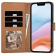 Tech-Protect Wallet atverams maciņš iPhone 16e / 17e, brūns