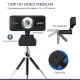 HXSJ S90 HD Webcam 720P Laptop PC Camera with Microphone, Black | Веб-камера для Компьютера...