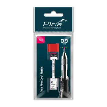 Pica Fine-Dry rezerves grafīti 0.9 mm, 12 gab., sarkani (7031/SB)