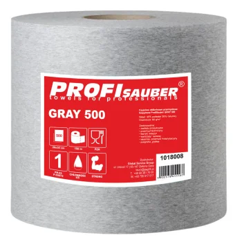 Нетканый промышленный протирочный материал в рулоне ProfiSauber GRAY 500,...