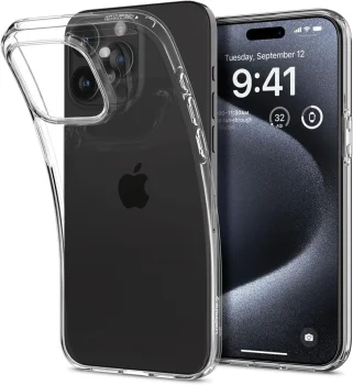 Spigen iPhone 15 Pro vāciņš Liquid Crystal, caurspīdīgs