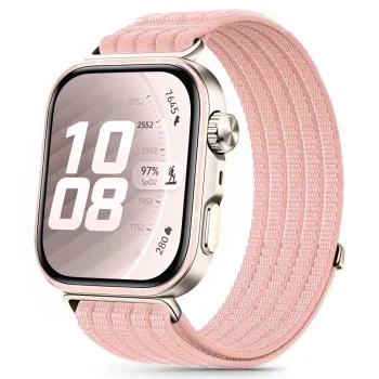 Ремешок Tech-Protect Nylon для Huawei Watch Fit 3 / 4 / 5, Light Pink