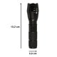 Tactical Military Flashlight 800 Lumens LED ZOOM USB Rechargeable