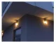 Dārza sienas lampa E27 IP54, melna