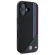 BMW M Meshed Tricolor Stripes MagSafe vāciņš iPhone 16 - Melns