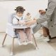 Bērnu Daudzfunkcionāls Barošanas Ēdināšanas Krēsls Krēsliņš Galds 6-in-1, Pelēks | Multifunctional Baby Kids...