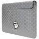 Karl Lagerfeld Saffiano Monogram Choupette case for a 14" laptop - silver